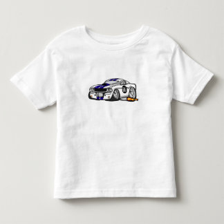 Weißer Muskenkraftwagen - Cartoon wählen Sie die H Kleinkind T-shirt