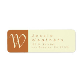 Weißer Nektar und Sandorange | RÜCKSENDEADRESSE