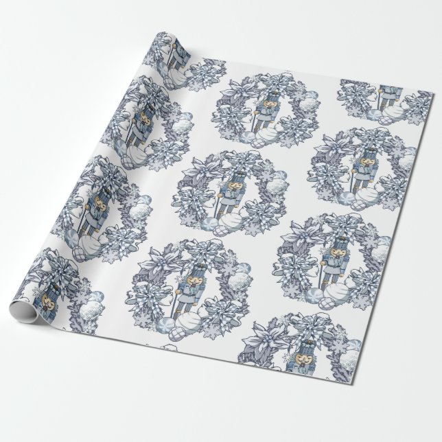 Weißer Nussknacker Geschenkpapier (Ungerollt)