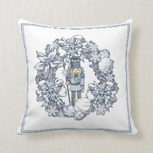 Weißer Nussknacker Kissen