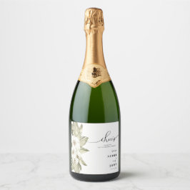 Weißer Orchid Gastgeschenk Hochzeit Sparkeln Weink