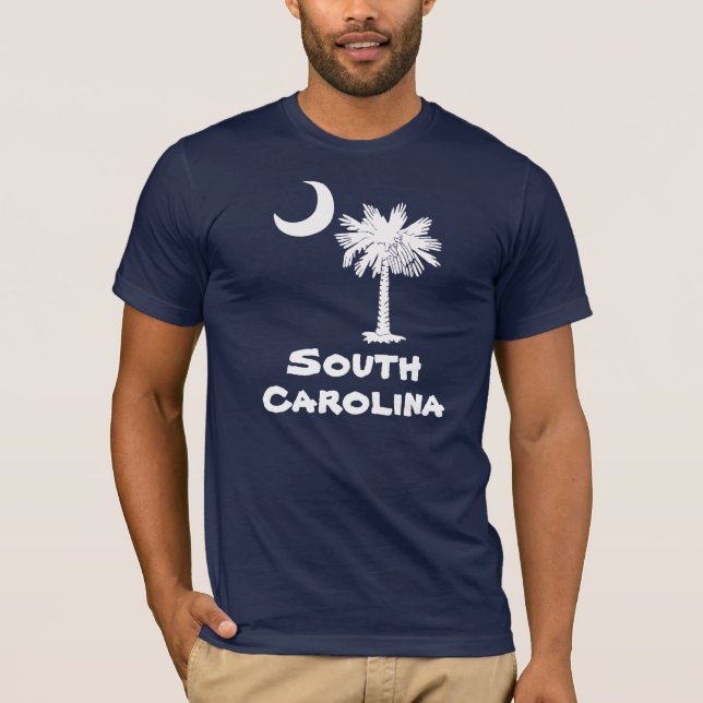 Weißer Palmetto-South- CarolinaT - Shirt (Vorderseite)