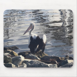Weißer Pelikan Mousepad