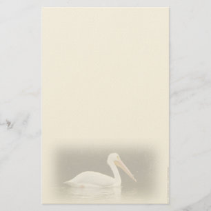 Weißer Pelikan-persönliches Briefpapier
