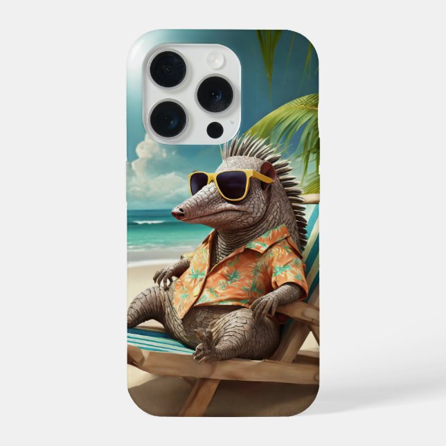 Weißer Pfau iPhone Hülle (Rückseite)