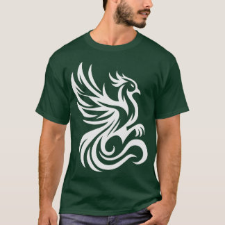 Weißer Phönix-Vogel T-Shirt