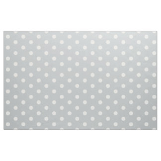 Weißer Polka-Dot-Grau Stoff