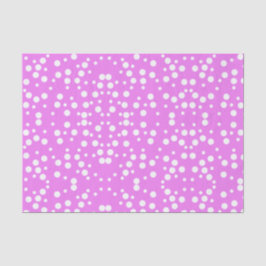 Weißer Polka Dots auf dem rosafarbenen Lavendel Ti Seidenpapier