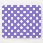 Weißer Polka-Pfoten Mousepad<br><div class="desc">Weißer Polka-Pfoten</div>