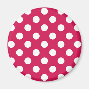 Weißer Polka-Punkte auf Cerealien Magnet