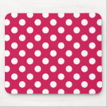 Weißer Polka-Punkte auf Cerealien Mousepad<br><div class="desc">Weißer Polka-Punkte auf Cerealien</div>