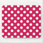 Weißer Polka-Punkte auf Cerealien Mousepad<br><div class="desc">Weißer Polka-Punkte auf Cerealien</div>