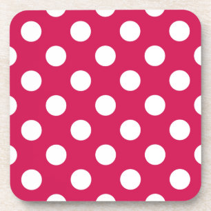 Weißer Polka-Punkte auf Cerealien Untersetzer
