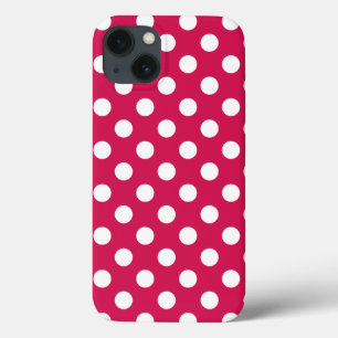 Weißer Polka-Punkte auf dem Gehäuse des Case-Mate- Case-Mate iPhone Hülle