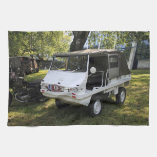 Weißer Puch Haflinger Handtuch