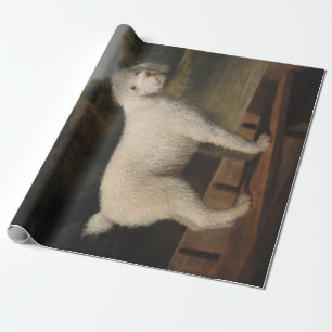 Weißer Pudel in einem Punt (von George Stubbs) Geschenkpapier