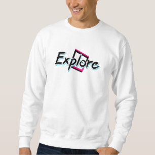 Weißer Pullover