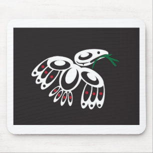 Weißer Rabe Mousepad