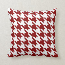 Weißer Red Pied De Poule Houndstooth