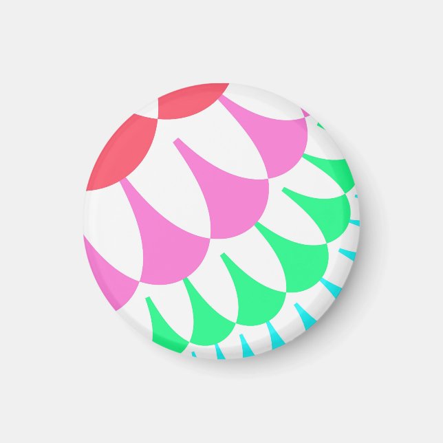 Weißer Regenbogen Magnet (Vorne)