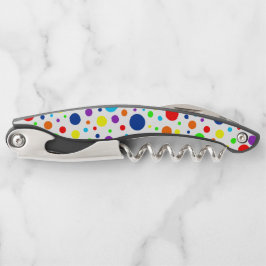 Weißer Regenbogen-Schraubenkopf Kellnermesser