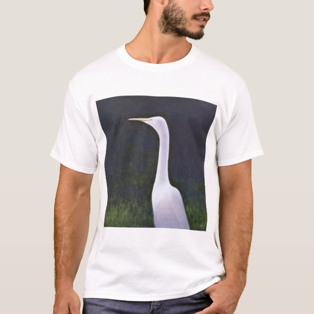 Weißer Reiher T-Shirt (Vorderseite)