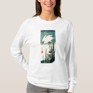 Weißer Reiher und Iris T-Shirt