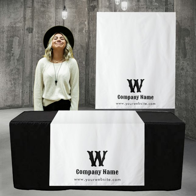 Weißer Retro-Banner für den benutzerdefinierten Ge Wandteppich (Custom Business Table Runner Banner White Retro Tapestry)