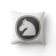 Weißer Ritter-Pferdeschach-Stück