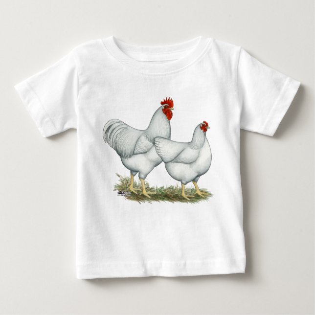Weißer Rock Chickens Baby T-shirt (Vorderseite)