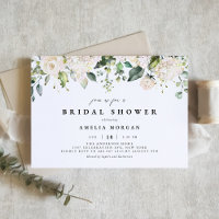 Weißer Rose und Hydrangea-Brautparty