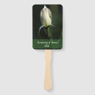 Weißer Rosenknospe Fächer
