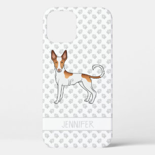 Weißer & roter Ibizaner Hund mit glattem Fell und Case-Mate iPhone Hülle