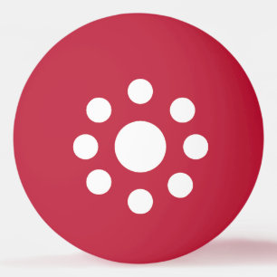 Weißer/roter Pingpong New Design SUISSE Tischtennisball