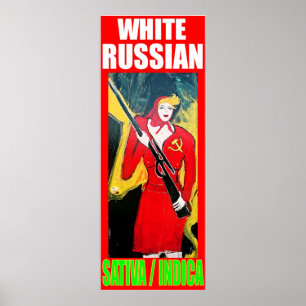 WEIßER RUSSISCHER SATIVA INDICA POSTER