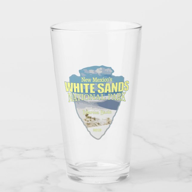 Weißer Sand NP (Pfeilspitzen) Glas (Vorderseite)