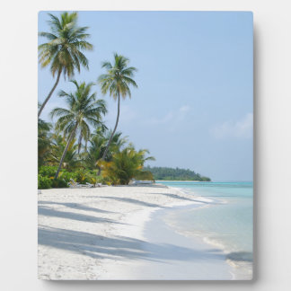 Weißer Sandstrand Fotoplatte