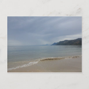 weißer Sandstrand Postkarte