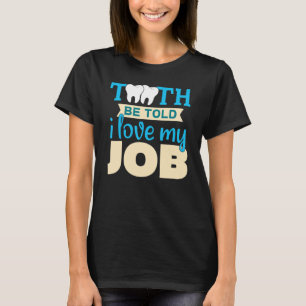 Weißer sauberer Zähne Zahnarzt Arzt 3 T-Shirt