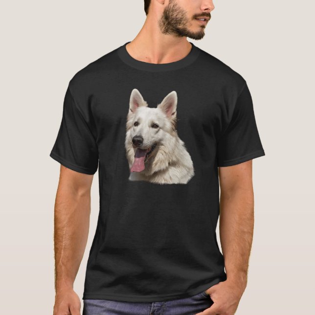 weißer Schäferhund T-Shirt (Vorderseite)