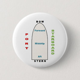 Weißer Schiffs-Geografie-Knopf Button