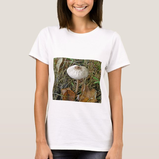 Weißer Schirmpilz-Koordinator T-Shirt (Vorderseite)