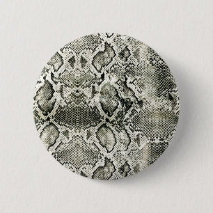 Weißer Schlangendruck Button