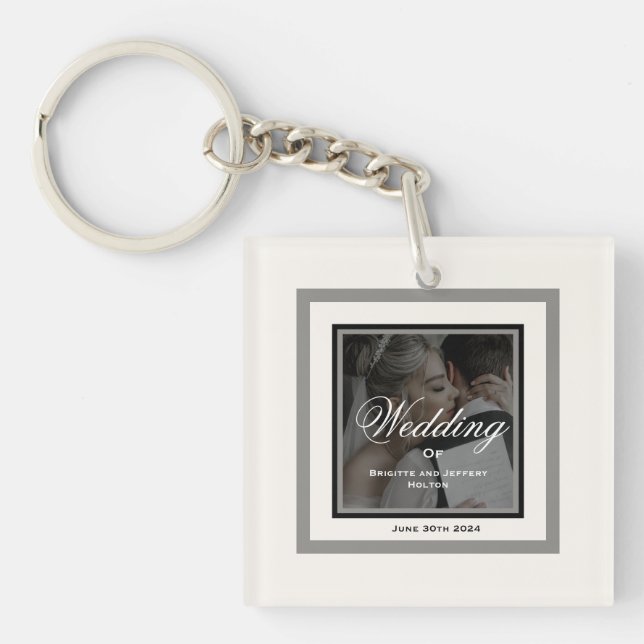 Weißer Schlüsselanhänger (Vorderseite)