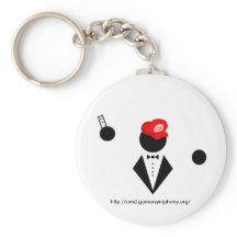 Weißer Schlüsselanhänger