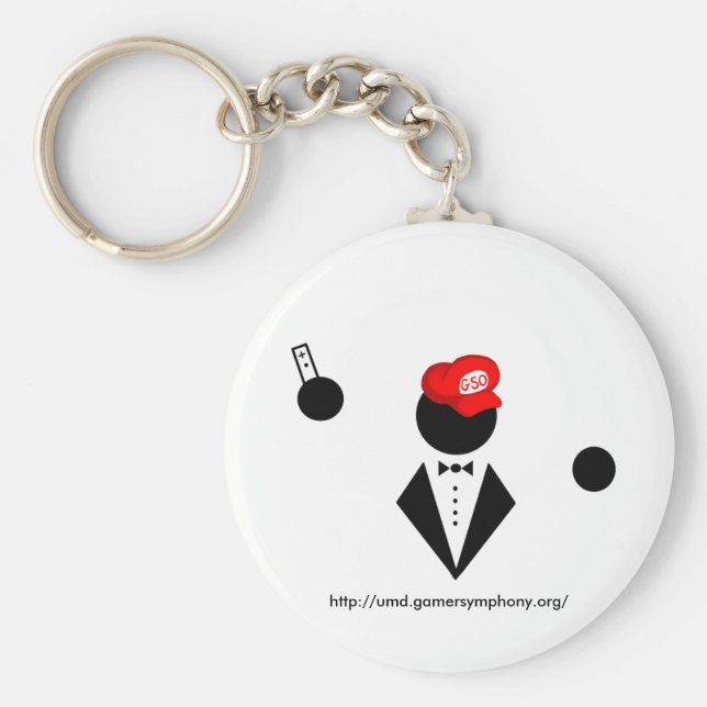 Weißer Schlüsselanhänger (Vorne)