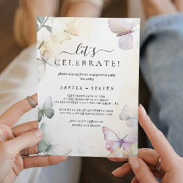 Weißer Schmetterling Einladung