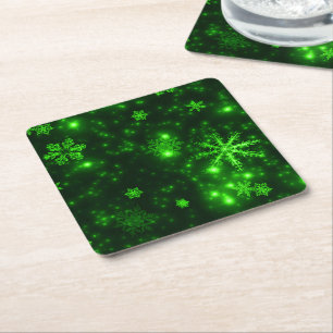 Weißer Schneeflocken - Untersetzer des Grünbuchs