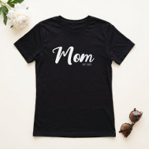 Weißer Schriftzug Established Mom Schwarz