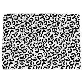 Weißer schwarzer Leopard       Große Geschenktüte